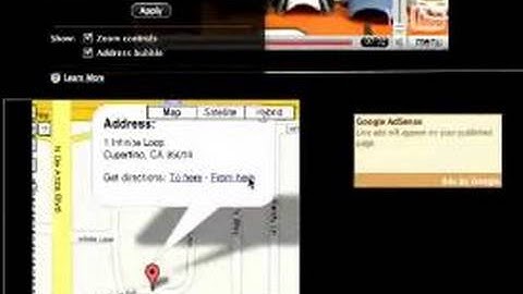 How to Design a Website Using iWeb : Adding a Google Map in iWeb