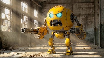 Pacman vs Machines Inside a Giant Robot as Robot Spiky and Chain Chomp Break the Labyrinth
