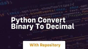 python convert binary to decimal