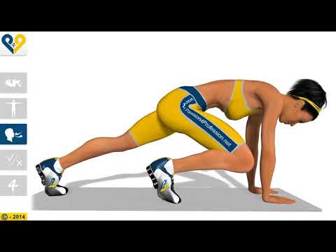 Cardio exercises Mountain Climber