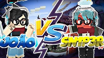 1v1 SN1P3R VS João! (Blockman Go: Blocky Mods)