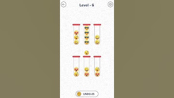 Emoji Ball Sort Puzzle Level 6 Android & iOS  #trydra #BallSortalllevel #EmojiBallSort #ballsort