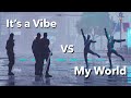 My world vs its a vibe  fortnite music  ayo and teo  perfect timing 4k