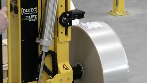 Dotec roll handler with ATU anti telescoping device to avoid rolls to telescope during handling