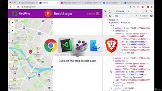 24 Displaying Created Pins on the Map #react #node #js #graphql