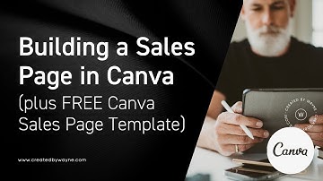 Building a sales page in Canva (plus FREE Sales Page Template)