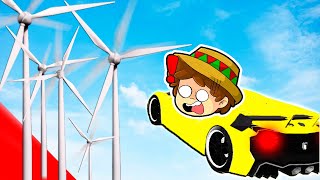 ¡COCHES vs 1000 MOLINOS de VIENTO 99.99% IMPOSIBLE! 😮💥⚠️ SILVIOGAMER GTA 5 ONLINE