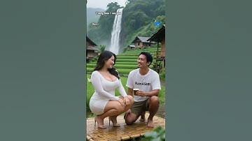 Thumbnail of heavy rain in the river romantic couple happiness🌧️Rain Sounds for Sleep #rain #asmrrain #rainsounds