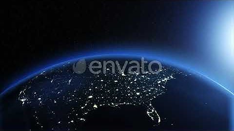 Blue Earth Outer Space Background | Motion Graphics - Envato elements