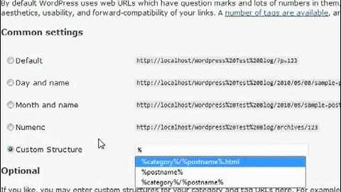 wordpress permalinks settings tutorial
