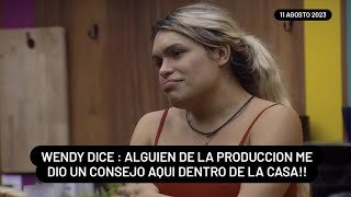 Wendy Dice Alguien De Produccion Le Dio Un Consejo Dentro De La Casa || 11-8-2023 || #lcdlfmx