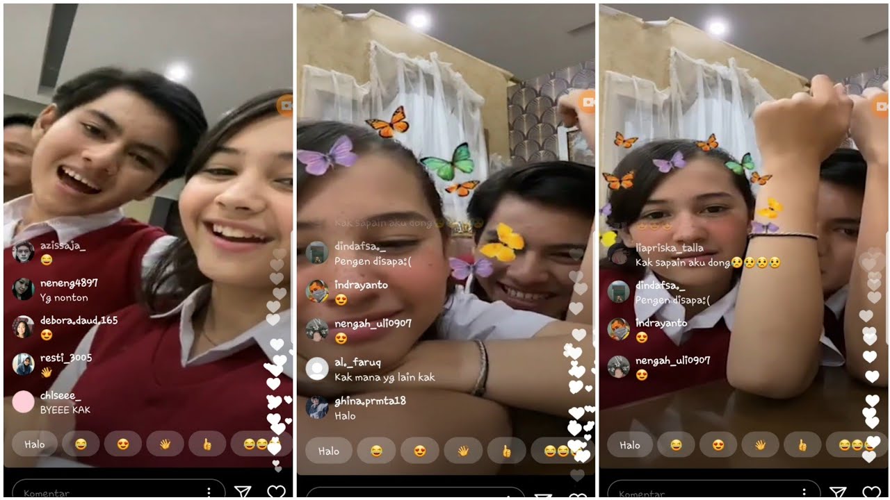 Sandrina Michelle & Rey Bong Live IG 22 Juli 2020