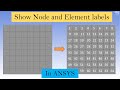 How to find node and element numbers  labels in ansys workbench
