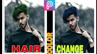 Stylish hair design in PicsArt 😉 hair color change editing tutorial picsart screenshot 4
