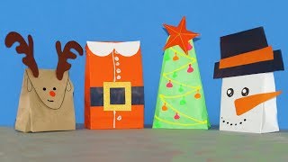 How To Make Paper Bag Diy Paper Bag Diy Christmas Gift Bag