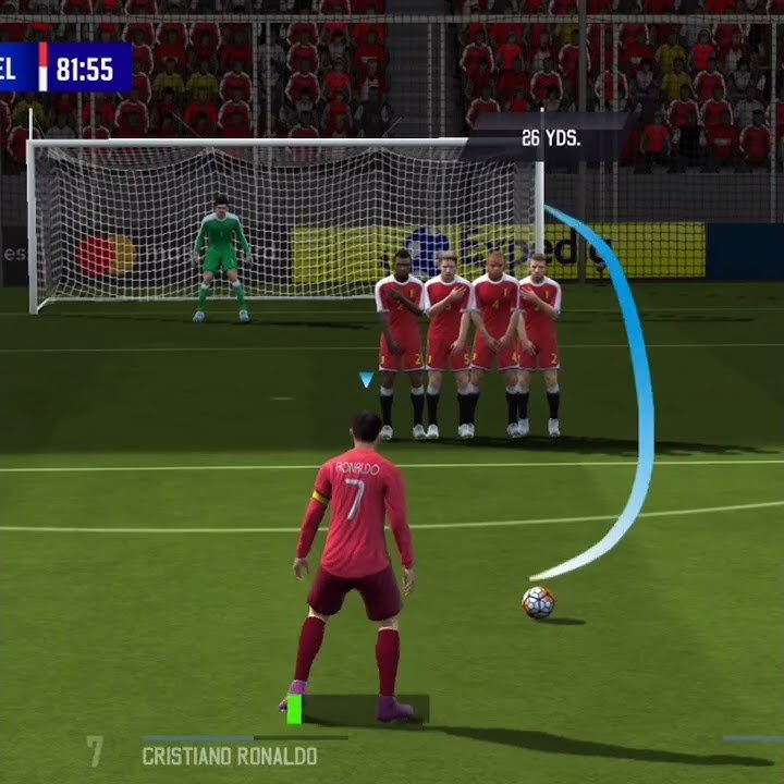 Free kick Cristiano Ronaldo 🇵🇹⚽ Bad Luck Fifa 16 #fifa_16