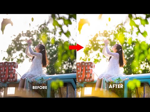 Cách chỉnh ảnh chân dung trắng hồng, trong trẻo ngược nắng đẹp nhất trên Camera Raw