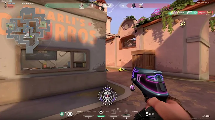 VALORANT New "ORA by OneTap" Sheriff Skin In Game Showcase 1v5 ACE Clutch