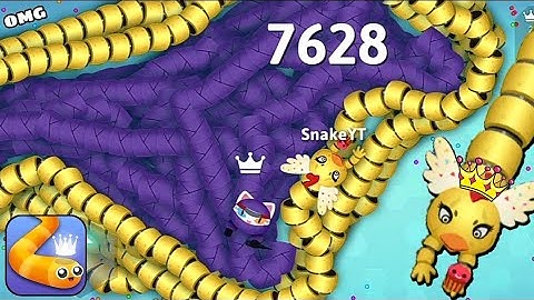 Snake.Io Pro Giant Snake Vs Troll Tiny Snake! Epic Snakeio Gameplay