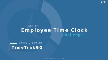 5 Minute Time Clock Challenge
