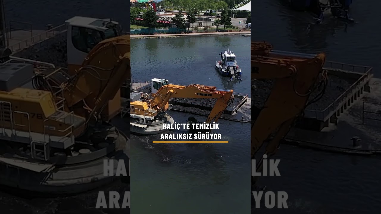📌Haliç’i temizlemeye devam ediyoruz.