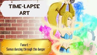 Art Time-Lapse: Samus Shantae Fanart