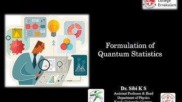 Formulation of Quantum Statistics