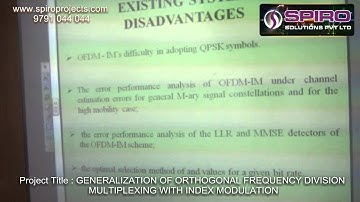 GENERALIZATION OF ORTHOGONAL FREQUENCY DIVISION MULTIPLEXING WITH INDEX MODULATION