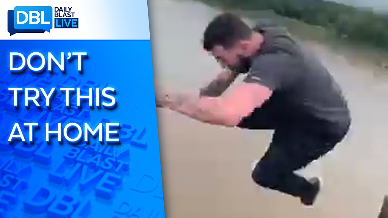 Watch: 'Bored' Man Jumps 100 Feet Off Bridge Into River - YouTube