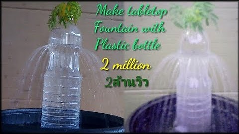 How to​ make​ tabletop fountain with plastic bottle and led very easy and fast /DIY Mr. Kimhan