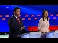 Desantis and Haley spar in Trump-less debate