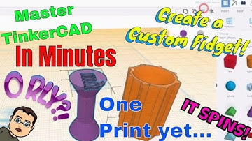 Master Tinkercad in Minutes as YOU Create a Fantastic Fidget that Prints In Place!!!