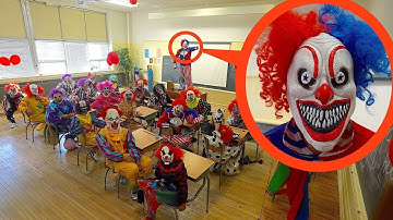 when you see clowns in a school classroom RUN away FAST!! (They are Bad)