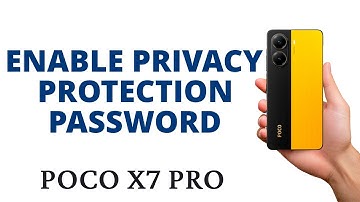 How to ENABLE the PRIVACY PROTECTION PASSWORD (HIDDEN FOLDERS) on the POCO X7 PRO!