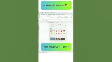 Add Emojis in Excel FAST! 😍✨ #Shorts