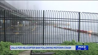 After crash, call for NYC to ban non-essential helicopters grows