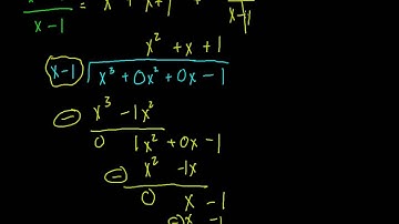 Pre-Calculus: Polynomial Division