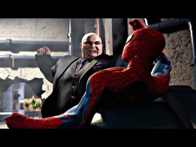 The Amazing Spiderman Vs Wilson Fisk Boss Fight PS5 4K ULTRA HD