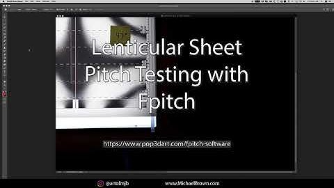 Pitch Testing a Lenticular Sheet with Fpitch