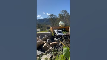 Wpl c24-1 doing some hard rock crawling (vid angle 1) #wpl #wplc24 #rccar #crawler