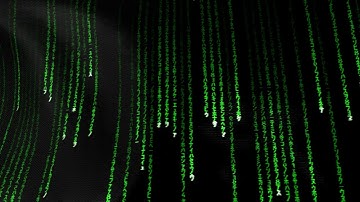 Best of Matrix Rain code animated on the flag