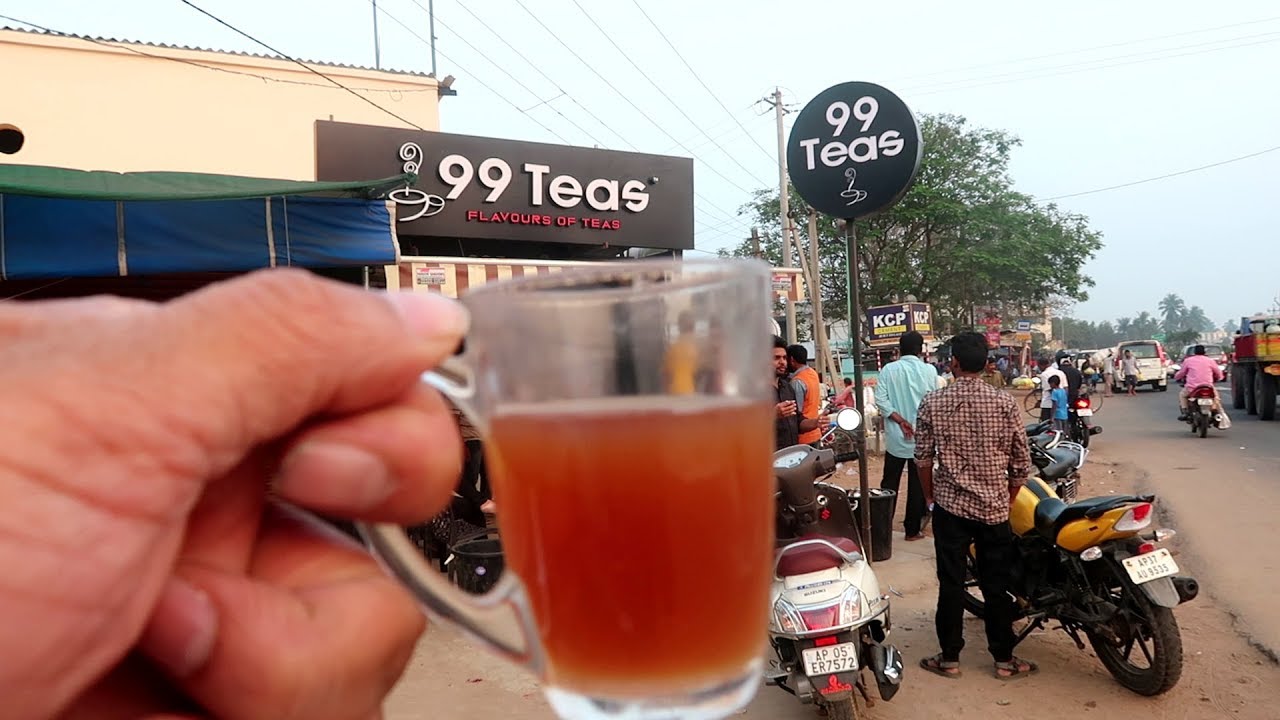 99 TEAS at One Place | Kadiyapu Lanka , Near Rajahmundry | street food zone | Street Food Zone