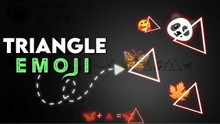 Create Triangle emojis 🐼⃤ screenshot 1