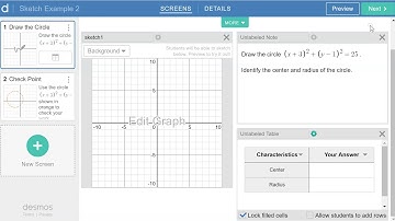 Desmos Sketch Activity Extended with a Table