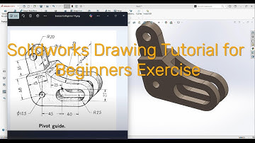 Solidworks Drawing Tutorial for Beginners Exercise-14 || Pivot Guide || Solidworks2023