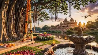 Ayodhya Garden Scene Background 🌿✨ | Peaceful Temple Nature Visuals | Ram Bhakti Stage VJ Loop 4K screenshot 5