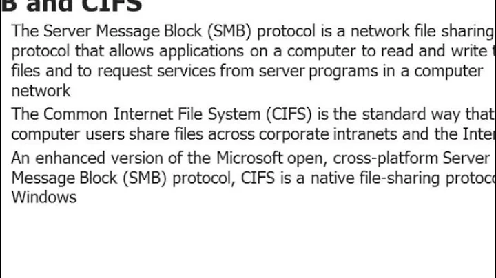 05   SMB and CIFS