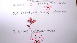 cherry blossom tree drawing simple easy branch draw drawings tutorial paintingvalley beginners