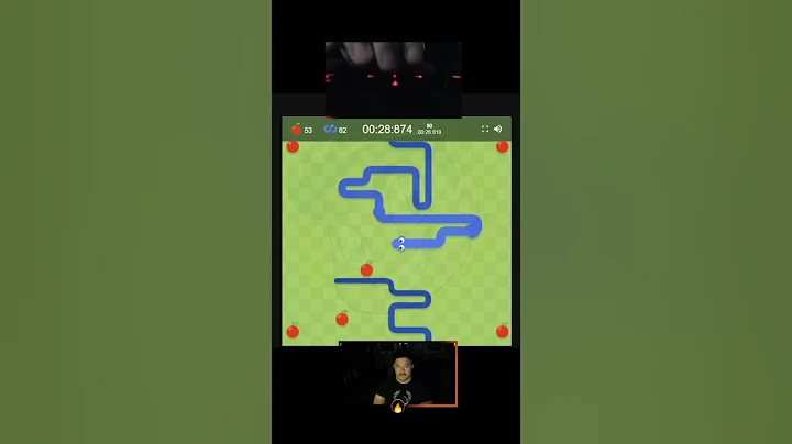 100 Apples in 1:00.142 (WORLD RECORD) Google Snake - 3 Apples, Borderless Fast Mode #shorts