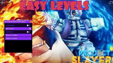 Project Slayer script: autolevels, autofarm and teleport